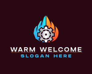 Industrial Thermal Hot Cold logo design