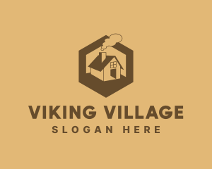 Real Estate Village House logo design