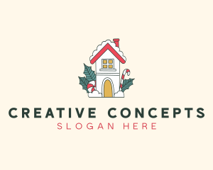 Holiday Snow House logo design