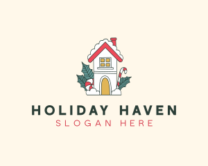 Holiday Snow House logo design