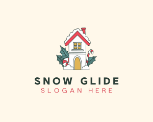 Holiday Snow House logo design