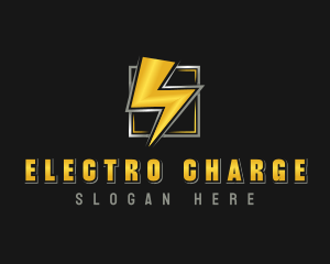 Power Electric Thunder logo design