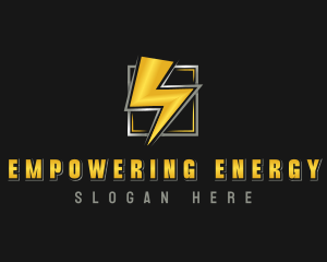 Power Electric Thunder logo design