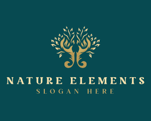 Tree Nature Leaf logo design