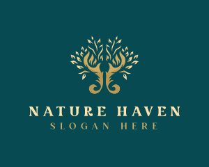 Tree Nature Leaf logo design