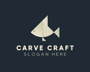 Paper Fish Craft logo design