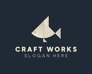 Paper Fish Craft logo design