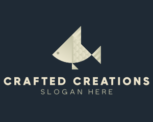 Paper Fish Craft logo design