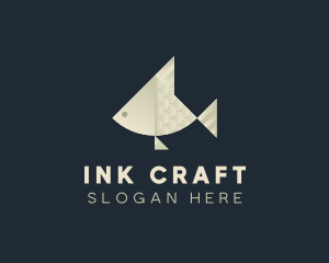 Paper Fish Craft logo design