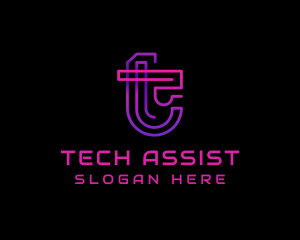 Tech Digital Cyberspace logo design