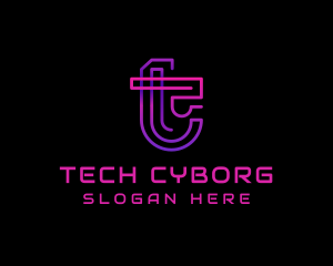 Tech Digital Cyberspace logo design