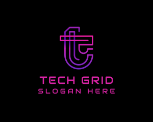 Tech Digital Cyberspace logo design