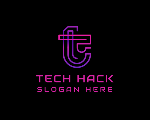 Tech Digital Cyberspace logo design