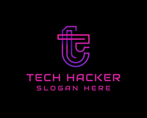 Tech Digital Cyberspace logo design