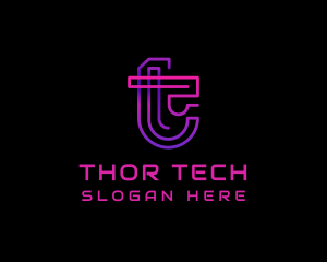 Tech Digital Cyberspace logo design