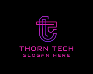 Tech Digital Cyberspace logo design