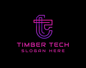 Tech Digital Cyberspace logo design