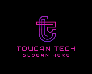 Tech Digital Cyberspace logo design