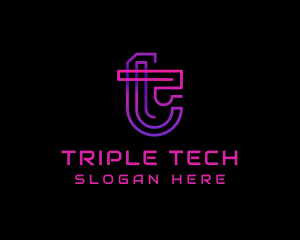 Tech Digital Cyberspace logo design