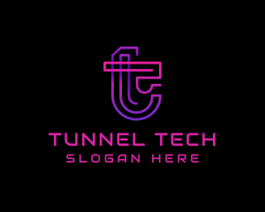 Tech Digital Cyberspace logo design