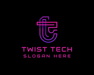 Tech Digital Cyberspace logo design