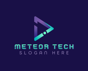 Tech Media Arrow logo design