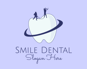 Dental Tooth Construction  logo design