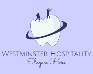 Dental Tooth Construction  logo design