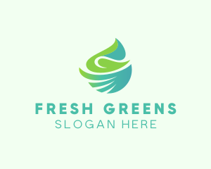 Abstract Natural Leaves logo design