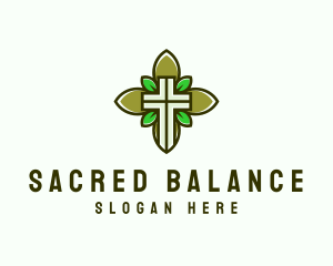 Natural Church Crucifix logo design