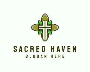 Natural Church Crucifix logo design