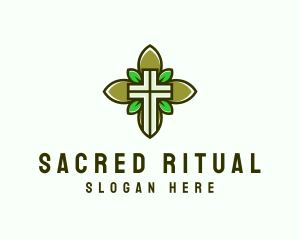 Natural Church Crucifix logo design