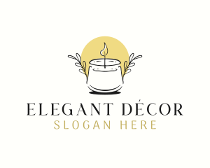 Scented Candle Decor logo design