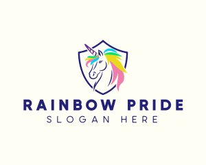 Rainbow Unicorn Gaming logo design