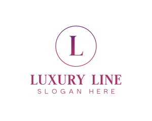 Feminine Gradient Luxury logo design