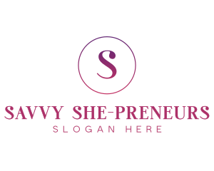 Feminine Gradient Luxury logo design