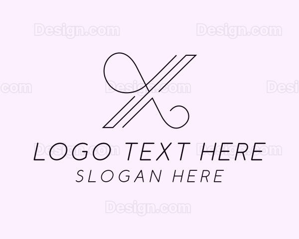 Elegant Fashion Letter X Logo