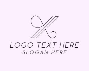 Elegant Fashion Letter X logo