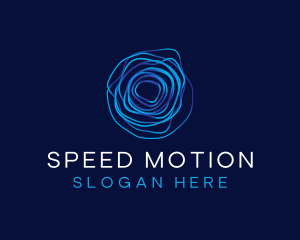 Abstract Ripple Motion logo design