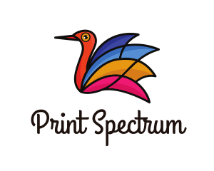 Colorful Nature Bird logo design