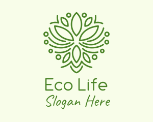 Nature Eco Leaf logo design