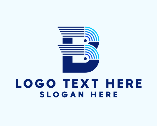 Letter B logo example 2
