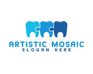 Mosaic Puzzle Tooth logo