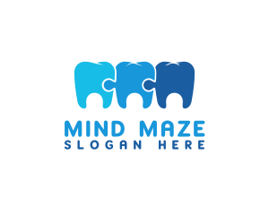 Mosaic Puzzle Tooth logo