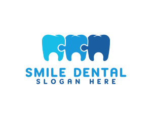 Mosaic Puzzle Tooth logo design