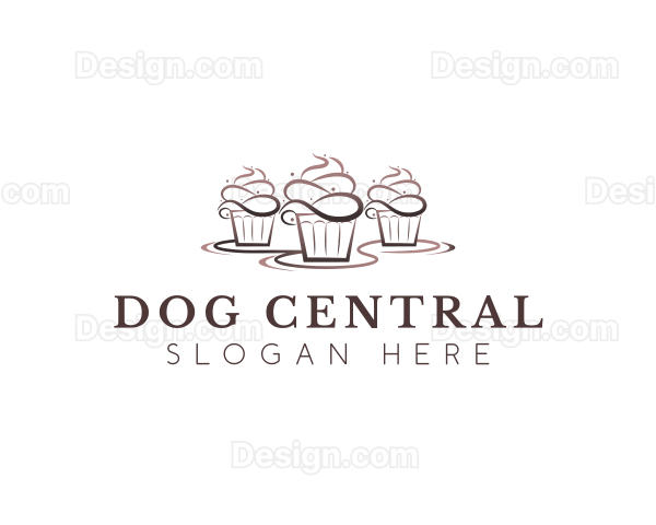 Cupcake Dessert Patisserie Logo