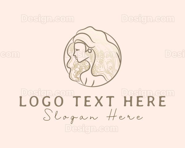 Floral Goddess Beauty Logo