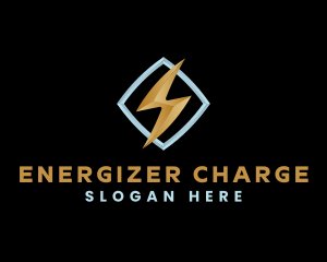 Lightning Bolt Charge logo design