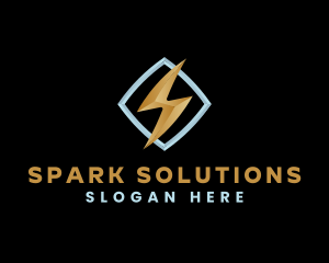 Lightning Bolt Charge logo design