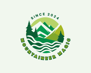 Nature Landscape Mountain logo design